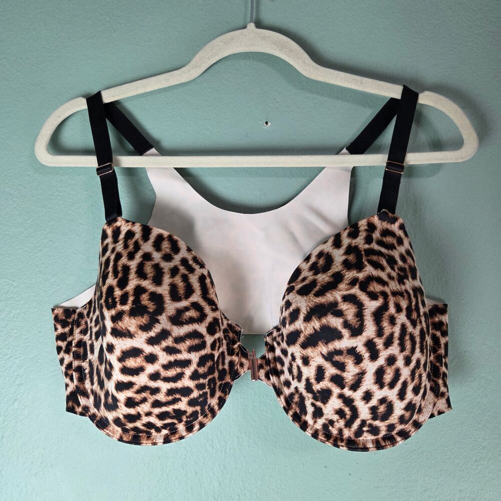 Soma Womens Vanishing 360 Perfect Coverage Size 42C Divine Leopard Animal Print
